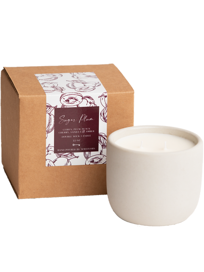 Sugar Plum Cement Candle
