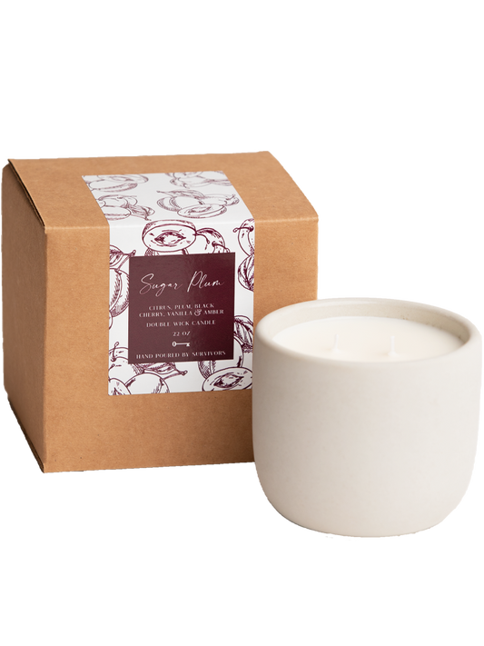 Sugar Plum Cement Candle
