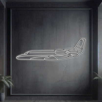 Citation XLS Metal Neon Aircraft Wall Art - NCN0025
