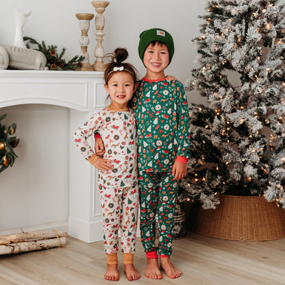 Christmas Blessings Kids Pajama Set: 2024 Edition (Green): Final Stock