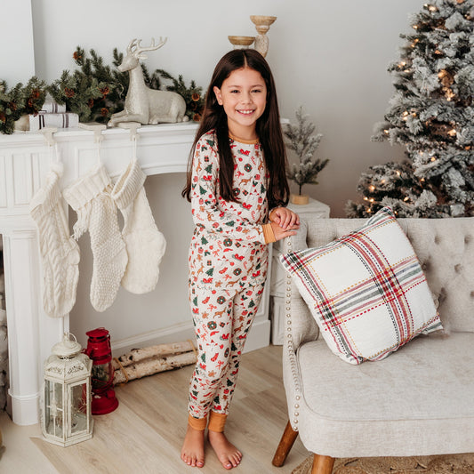 Christmas Blessings Kids Pajama Set: 2024 Edition (White): Final Stock