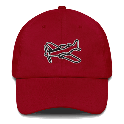 Aviation hat Rule the Sky Black and White Embroidered