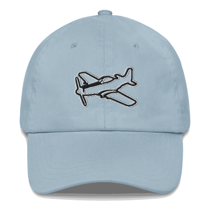 Aviation hat Rule the Sky Black and White Embroidered