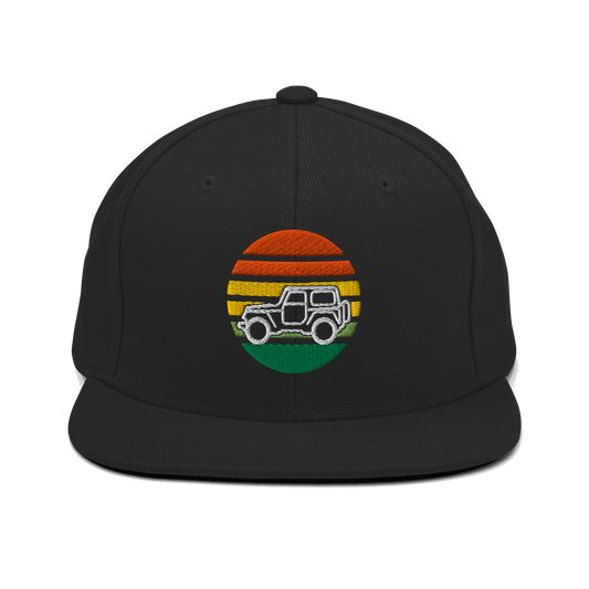 Automotive Hat 4 x 4 Embroidered Retro Snapback Hat Outdoors