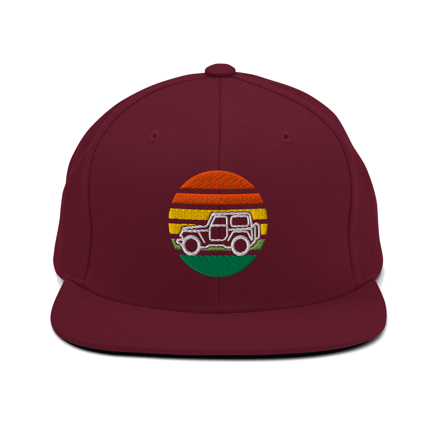 Automotive Hat 4 x 4 Embroidered Retro Snapback Hat Outdoors