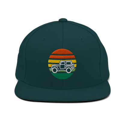 Automotive Hat 4 x 4 Embroidered Retro Snapback Hat Outdoors