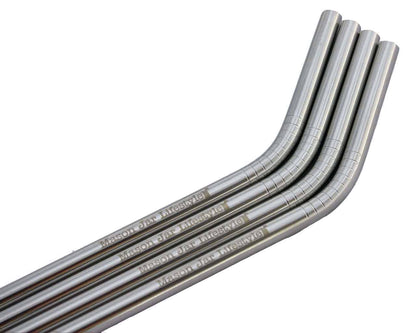 Short Thin Bent Stainless Steel Straw for Half Pint Mason Jars