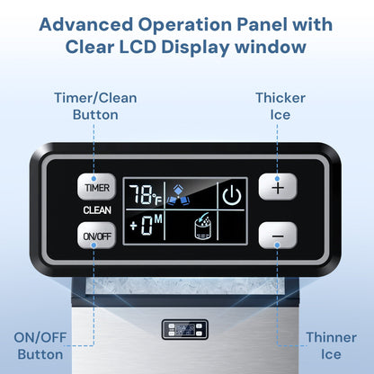 200LBS Freestanding Commercial Ice Maker Z5895