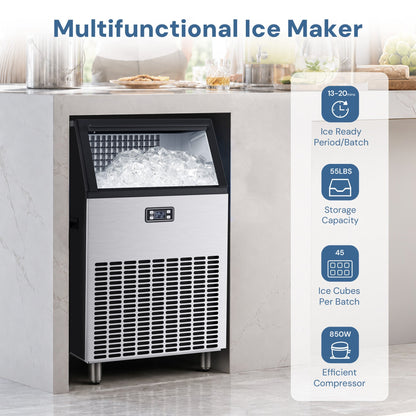 100LBS/200LBS/265LBS  Freestanding Commercial Ice Maker Z5845A