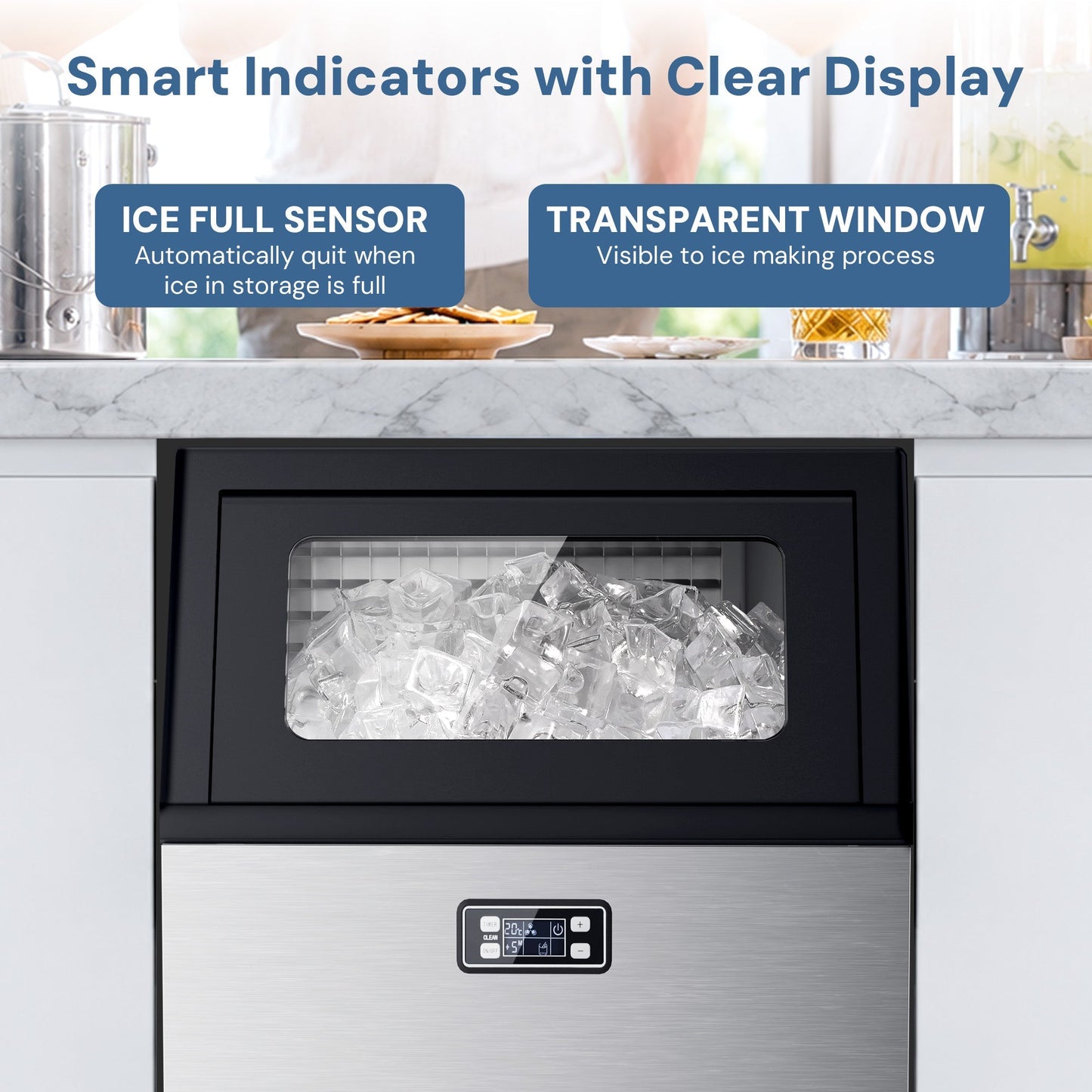 200LBS Freestanding Commercial Ice Maker Z5895