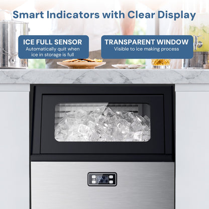 200LBS Freestanding Commercial Ice Maker Z5895