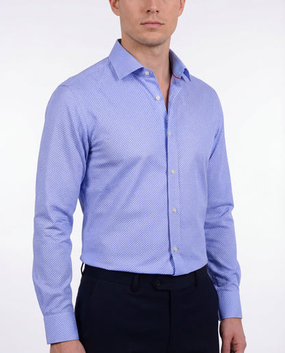 Long Sleeve Shirt with contract trimming // Dual cuffs //  contemporary fit - Final Sale