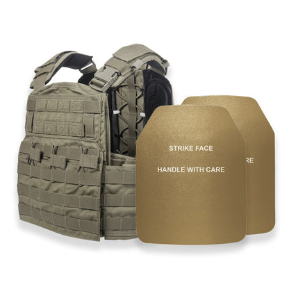 Crye CPC - Cage Plate Carrier w/ Doffing System, Mag, Radio & Admin Pouches (Like-New)