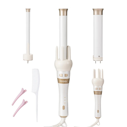 xCool 3-in-1 Automatic Rotating Curling Wand Set
