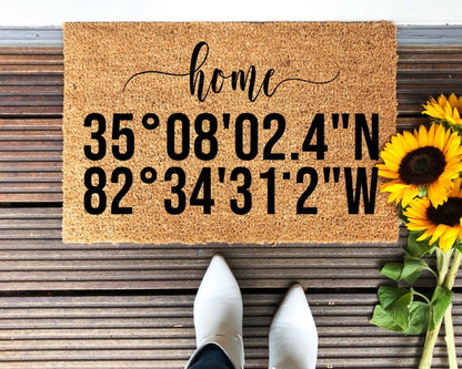 Custom Coordinates Doormat