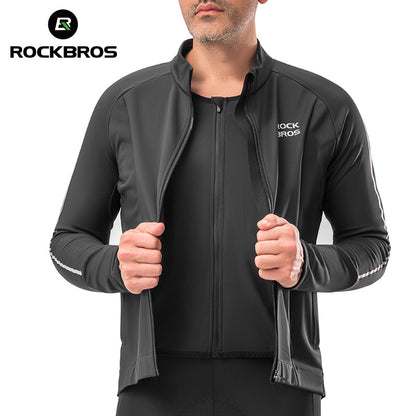 Cycling Long Sleeve Fleece Jersey for 32°F–50°F