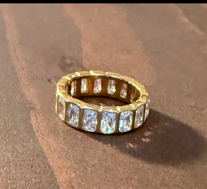 waterproof bezel set cz ring