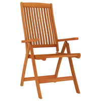 Garden Dining Set Reddish-brown Solid eucalyptus wood 7 Piece Set