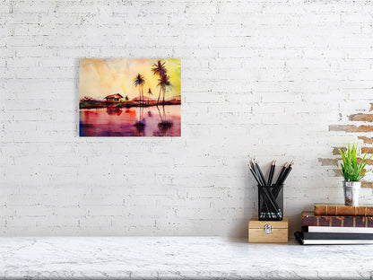 Vibrant Fine Art Print, Tropical Landscape Print, Home Decor, Gift for Nature Lovers, Relaxing Art Piece, Beach House Decor