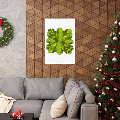 Calathea Yellow Fusion Botanical Print – Unframed Wall Art
