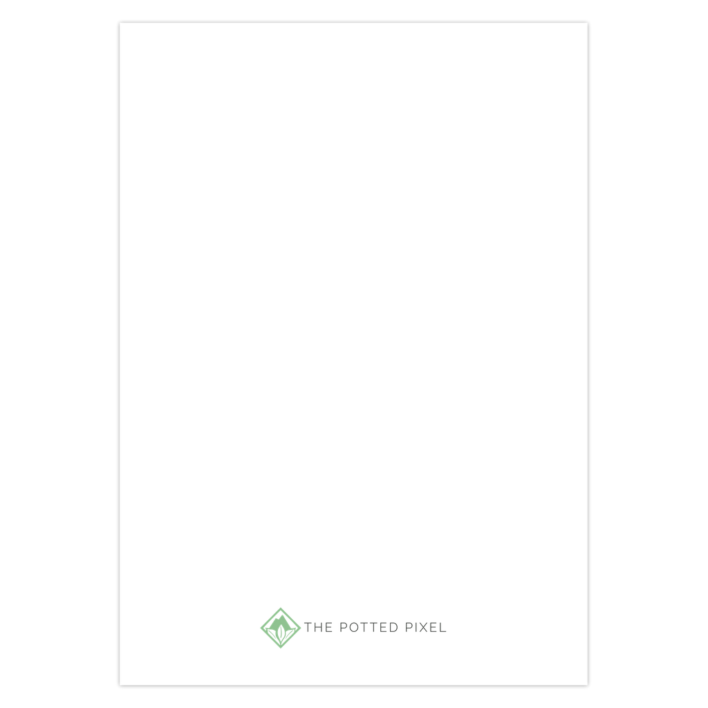 Tradescantia Nanouk Foliage Greeting Card – Blank Inside With Envelope