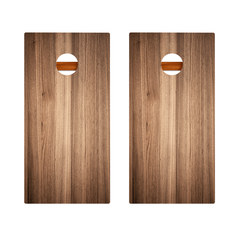 Dark Teak Silver Series Cornhole Boards