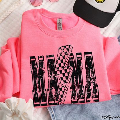 PRE-ORDER: Checkered Bolt MAMA Sweatshirt *4 Colors (S-3X)