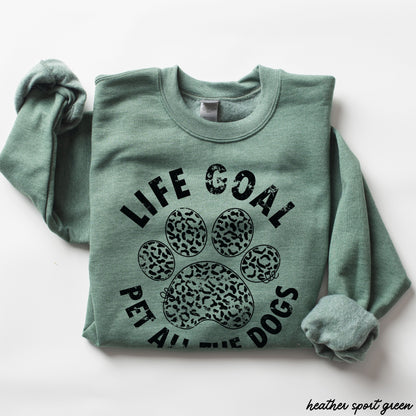 Pet All The Dogs Leopard Paw Sweatshirt *9 Colors (S-3X)
