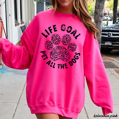 Pet All The Dogs Leopard Paw Sweatshirt *9 Colors (S-3X)