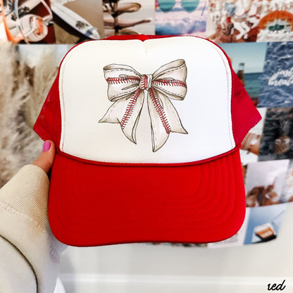 Baseball Coquette Trucker Hat *9 Colors