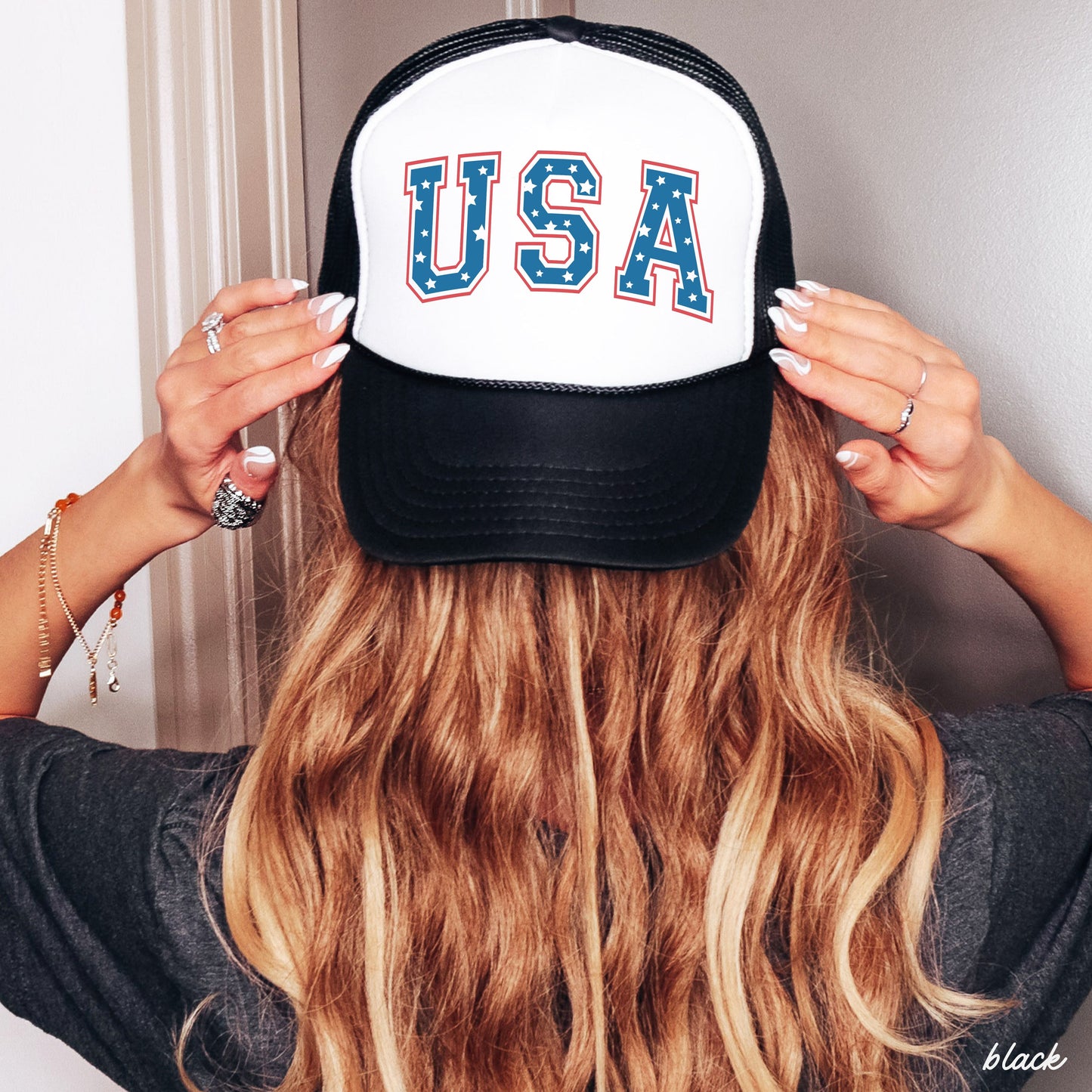 USA Stars Trucker Hat *9 COLORS