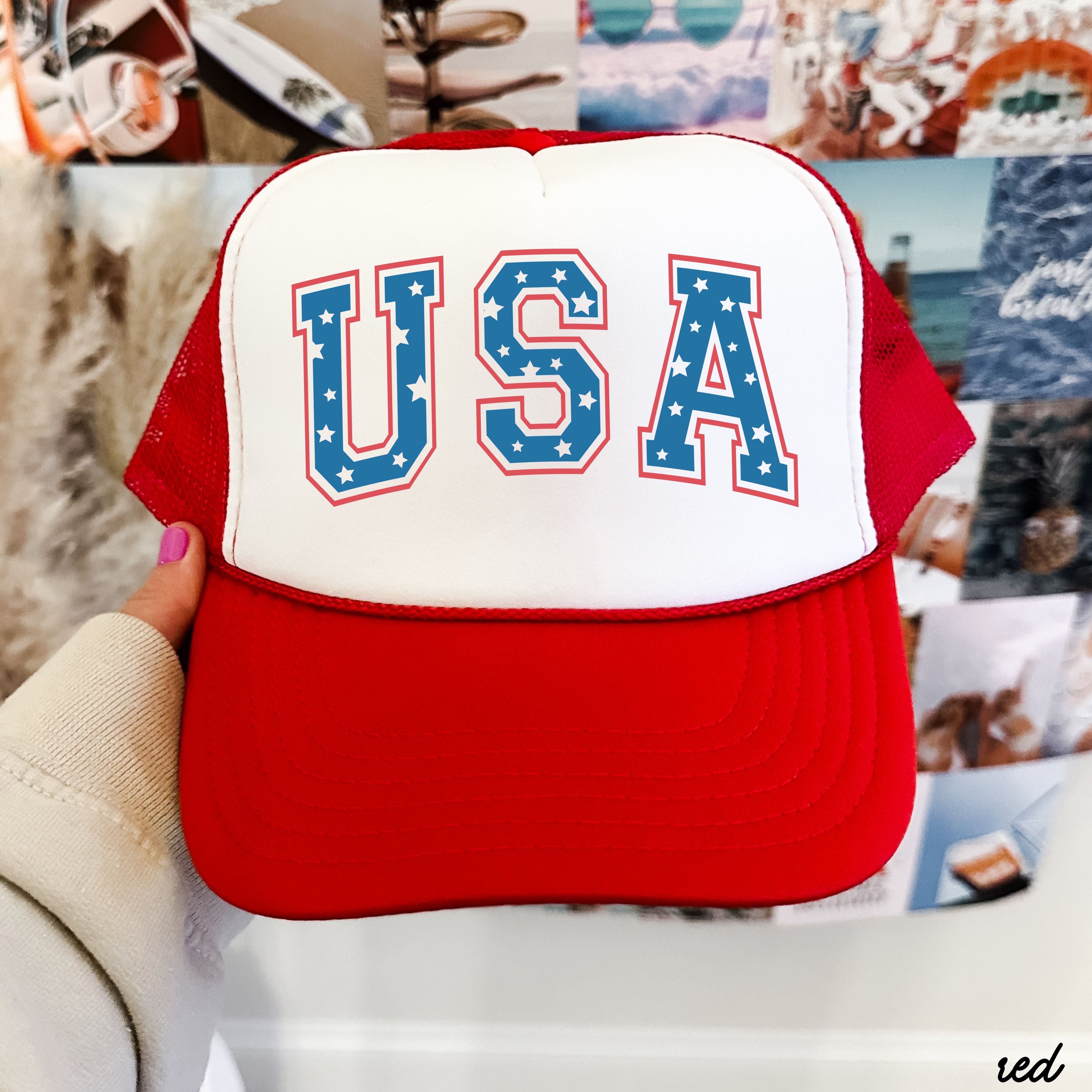 USA Stars Trucker Hat *9 COLORS