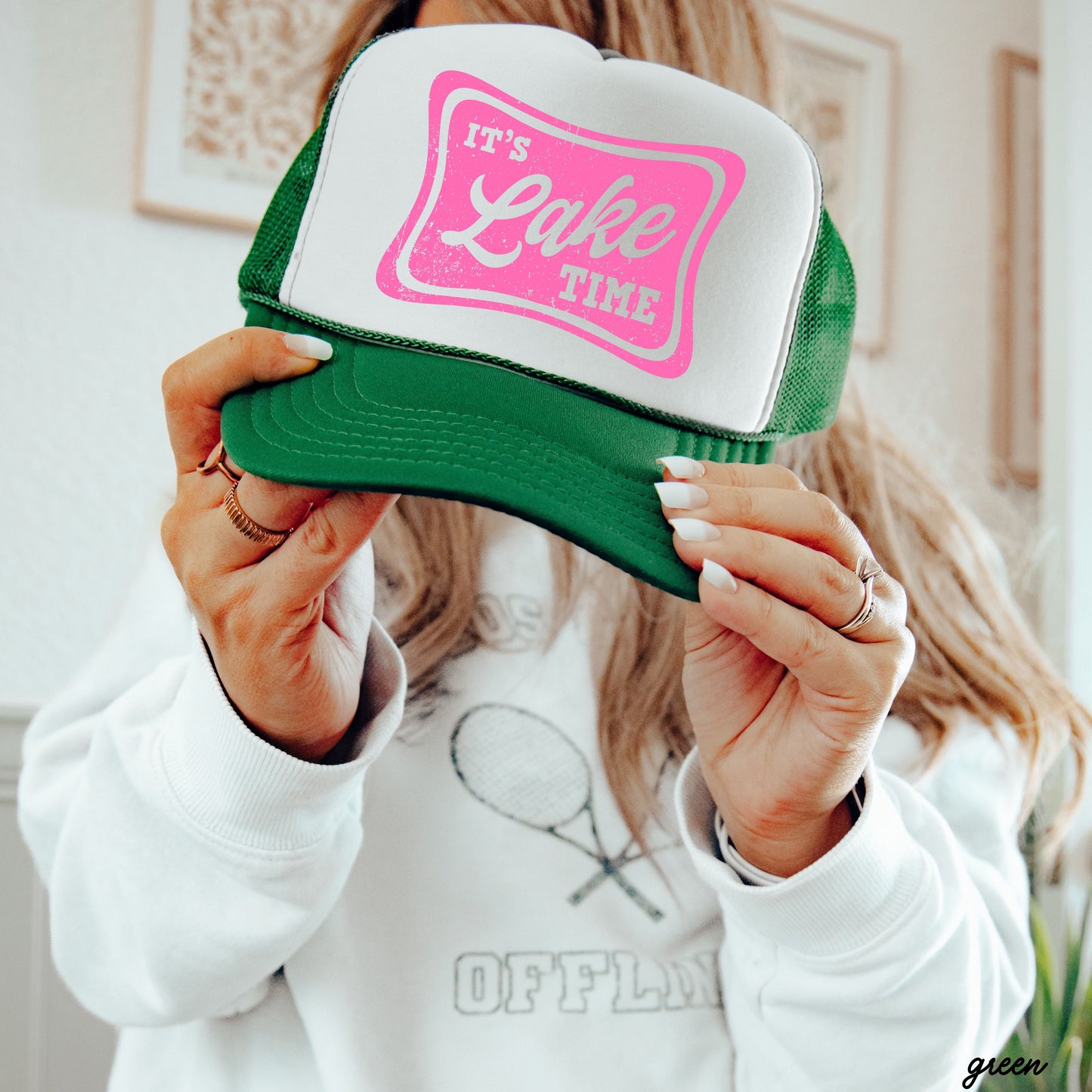 It's Lake Time Trucker Hat *9 COLORS