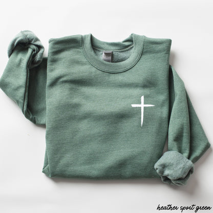 Pocket Cross Sweatshirt *9 Colors (S-3X)