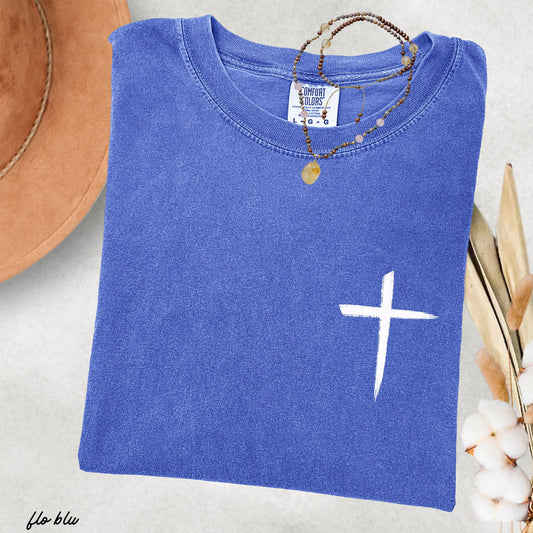 Pocket Cross Comfort Colors Tee *16 Colors (S-3X)