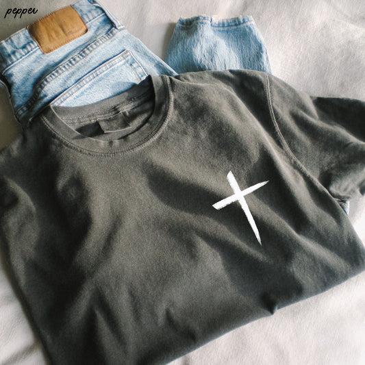 Pocket Cross Comfort Colors Tee *16 Colors (S-3X)