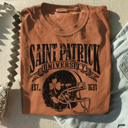 St. Patrick's Football University Comfort Colors Tee *6 Colors (S-3X)