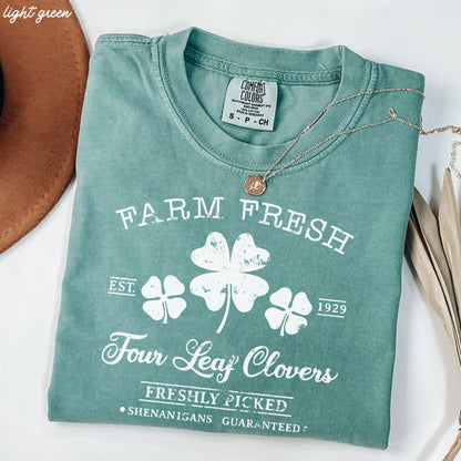 Farm Fresh Clovers Comfort Colors Tee *5 Colors (S-3X)