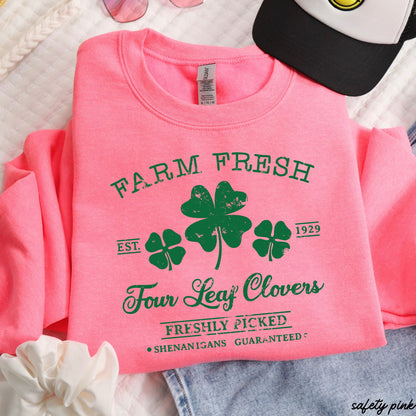 Farm Fresh Clovers Sweatshirt *6 Colors (S-3X)