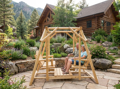 Double Benches Swing for Patio
