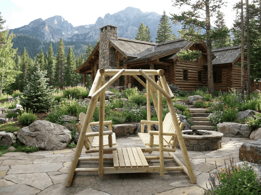 Double Benches Swing for Patio
