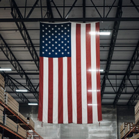 Double Sided American Flag for Vertical Viewing *Made in USA*