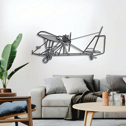 Dragonfly C Metal Aircraft Wall Art - NCP0419