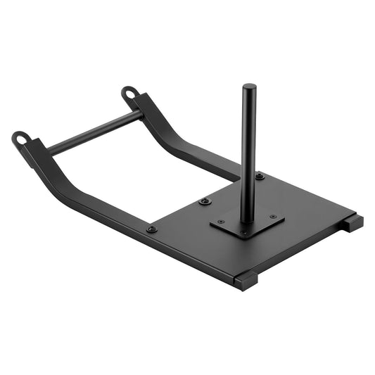 VEVOR Weight Sled, Steel Power Sled, Fitness Strength Training Sleds for Athletic Exercise Speed Improvement, Workout Fitness Equipment with Harness, Compatible with 1/2 in Weight Plates, Black