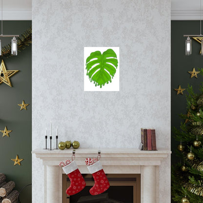 Melting Monstera Botanical Print – Unframed Wall Art