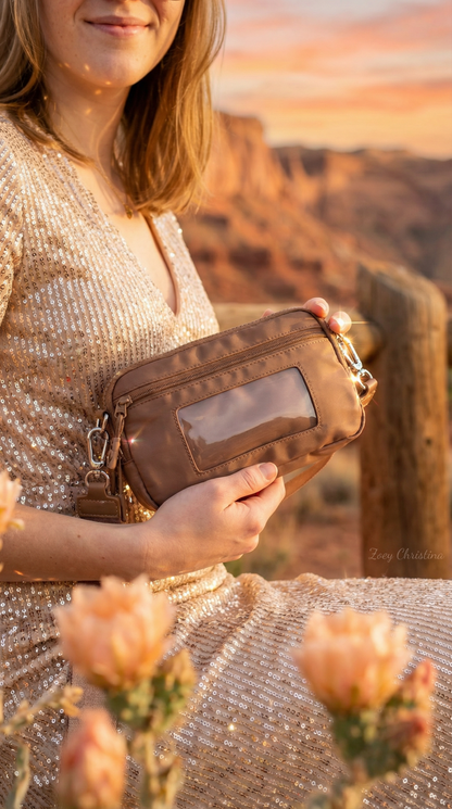 Convertible Crossbody & Wristlet Wallet Bag – 7 Colors | 2-Zipper Purse with Card Slots, Phone Holder & Adjustable Strap