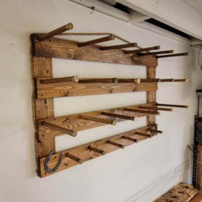 The 9-Hatter: Horizontal Wall-Hanging Western Organization