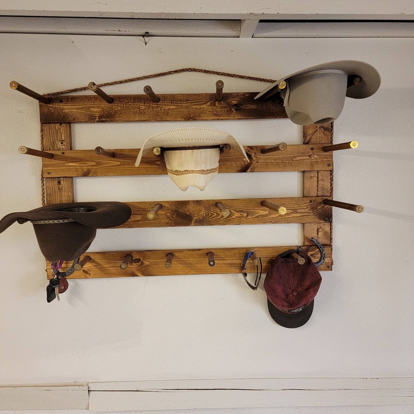 The 9-Hatter: Horizontal Wall-Hanging Western Organization