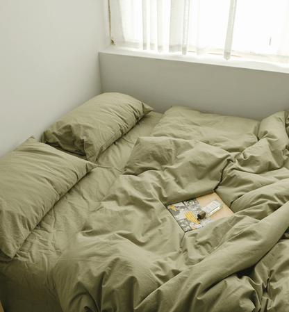 Earth Tone Bedding Set / Dark Blue