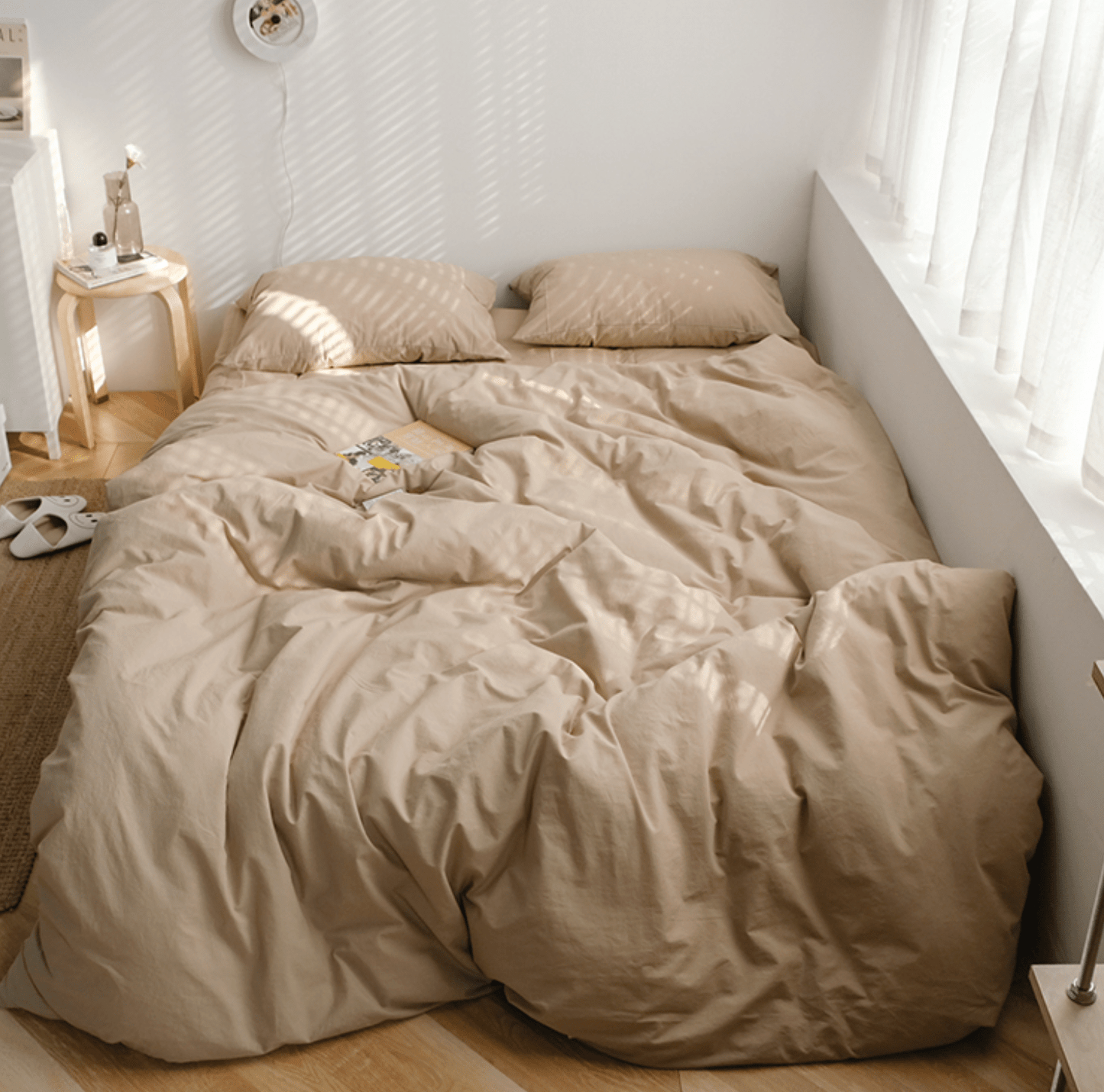 Earth Tone Bedding Set / Moss Green